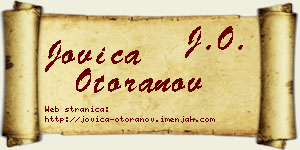Jovica Otoranov vizit kartica
